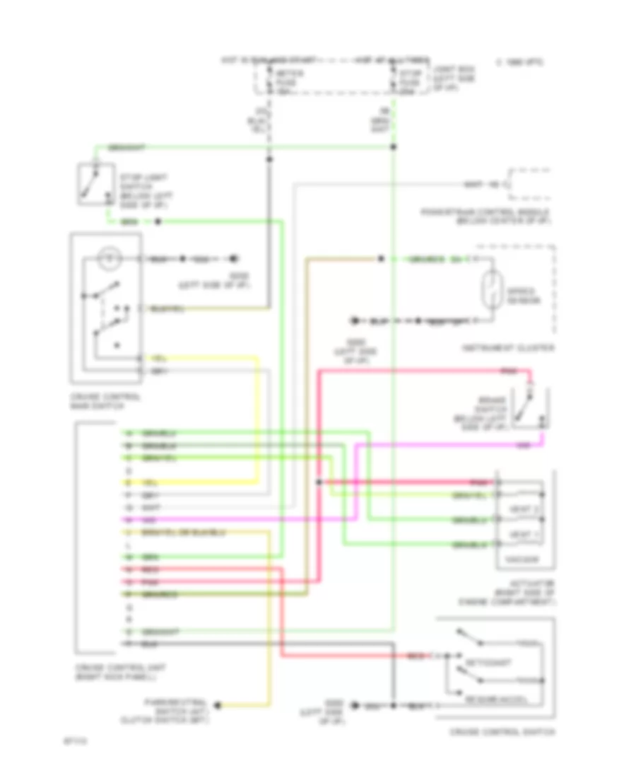 Cruise Control Wiring Diagram for Mazda Protege 1994