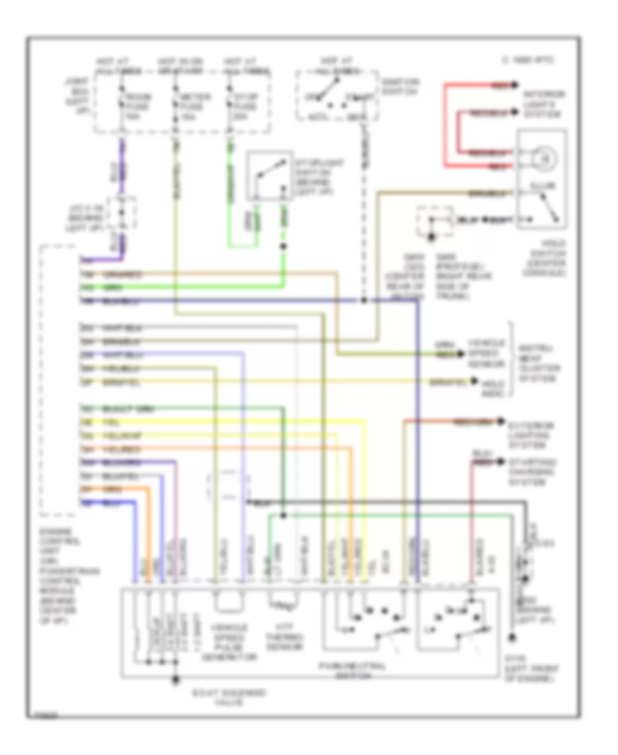 Transmission Wiring Diagram for Mazda Protege 1994
