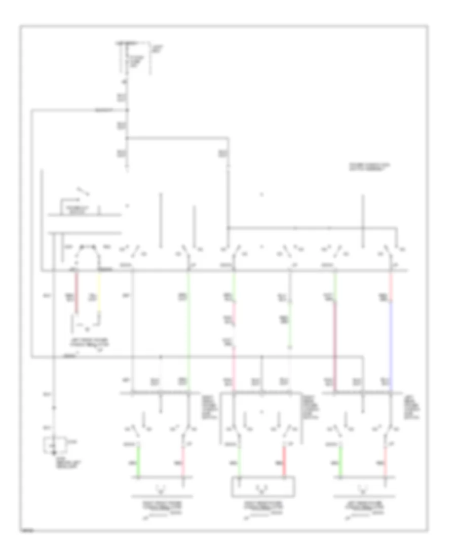 Power Window Wiring Diagram for Mazda Protege LX 1997