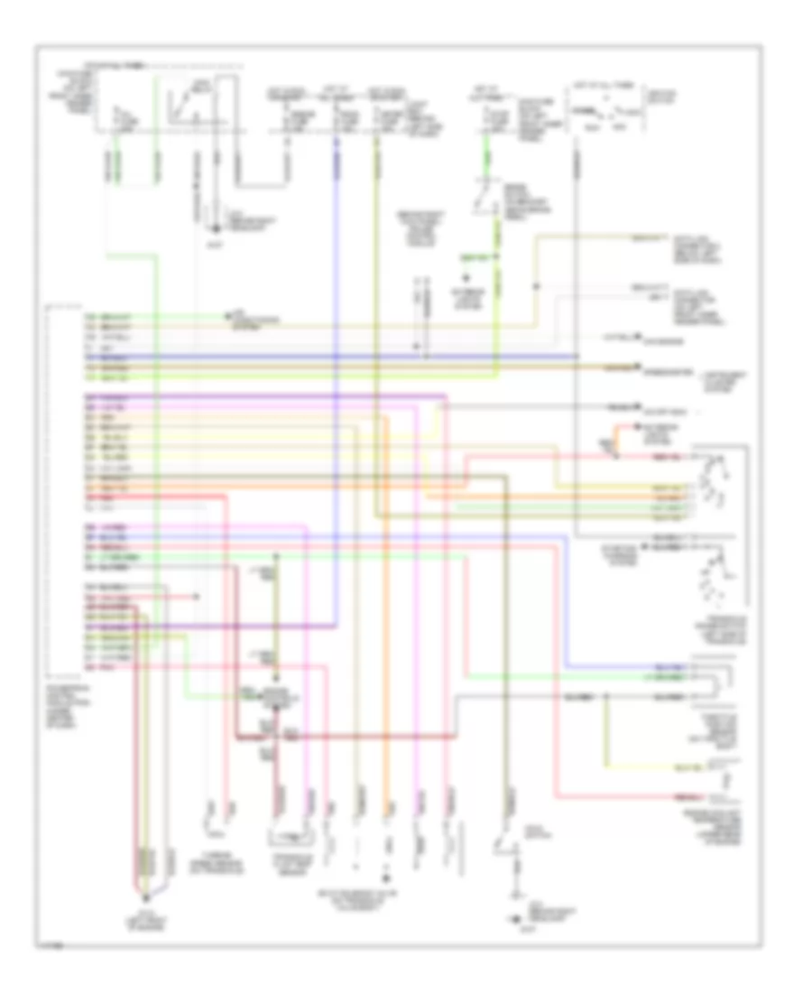 1 8L A T Wiring Diagram for Mazda Protege LX 1997