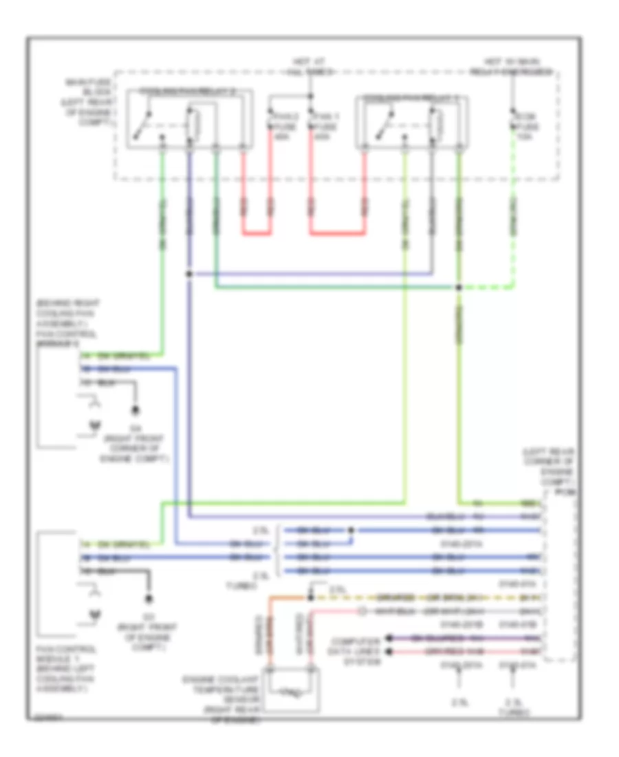 Cooling Fan Wiring Diagram for Mazda CX 7 s Grand Touring 2010
