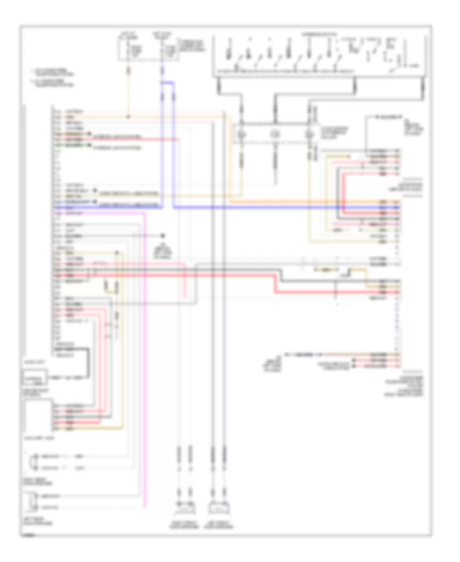Radio Wiring Diagram, without Bose for Mazda CX-7 s Grand Touring 2010