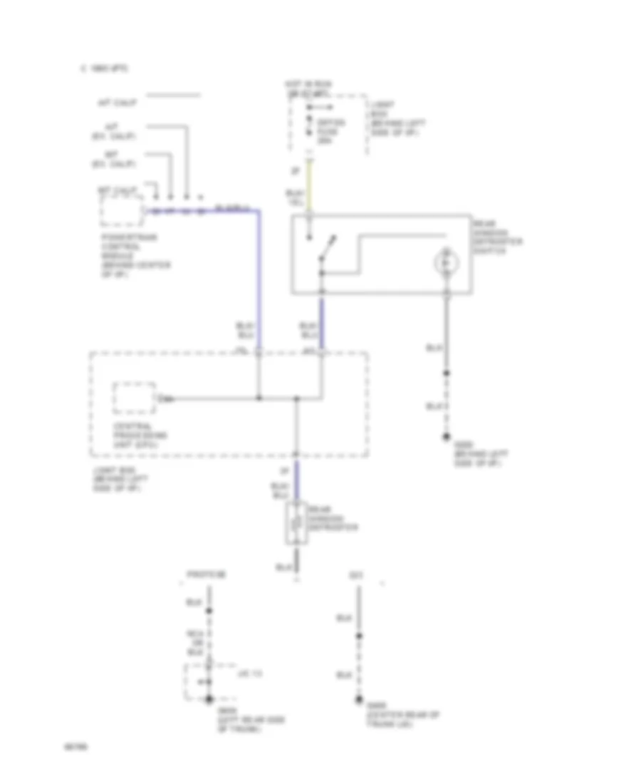 Defogger Wiring Diagram for Mazda Protege LX 1994
