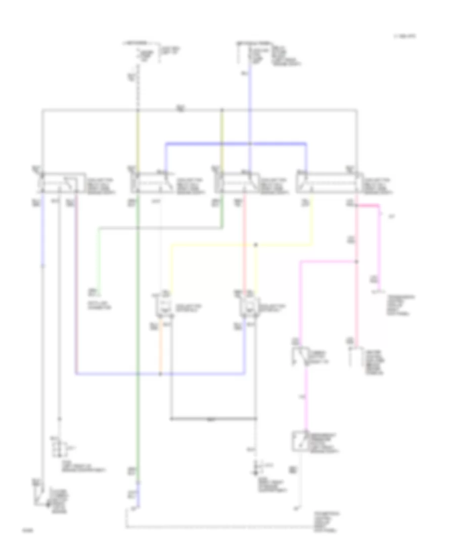 Cooling Fan Wiring Diagram for Mazda RX-7 1994