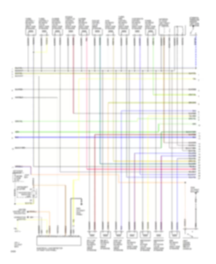 1.3L, Engine Performance Wiring Diagrams, AT (2 of 3) for Mazda RX-7 1994
