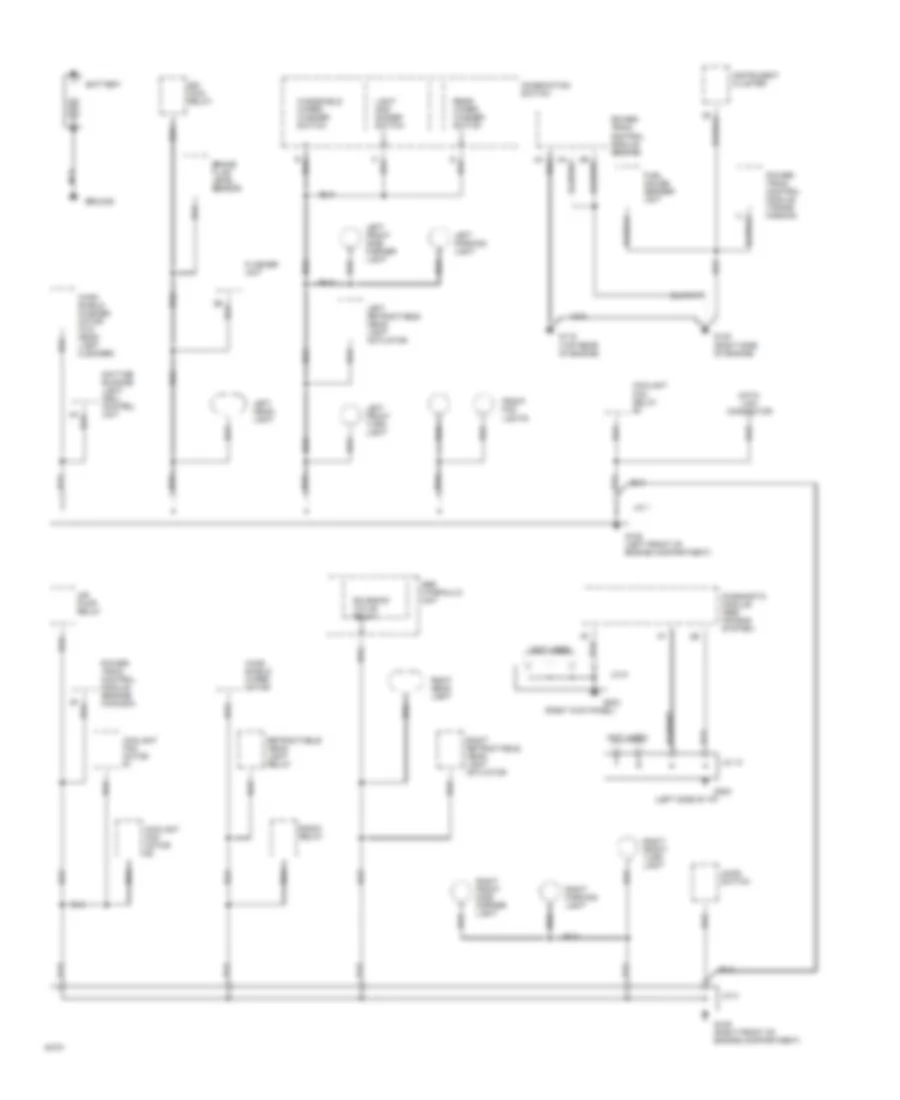 Ground Distribution Wiring Diagram 1 of 3 for Mazda RX 7 1994