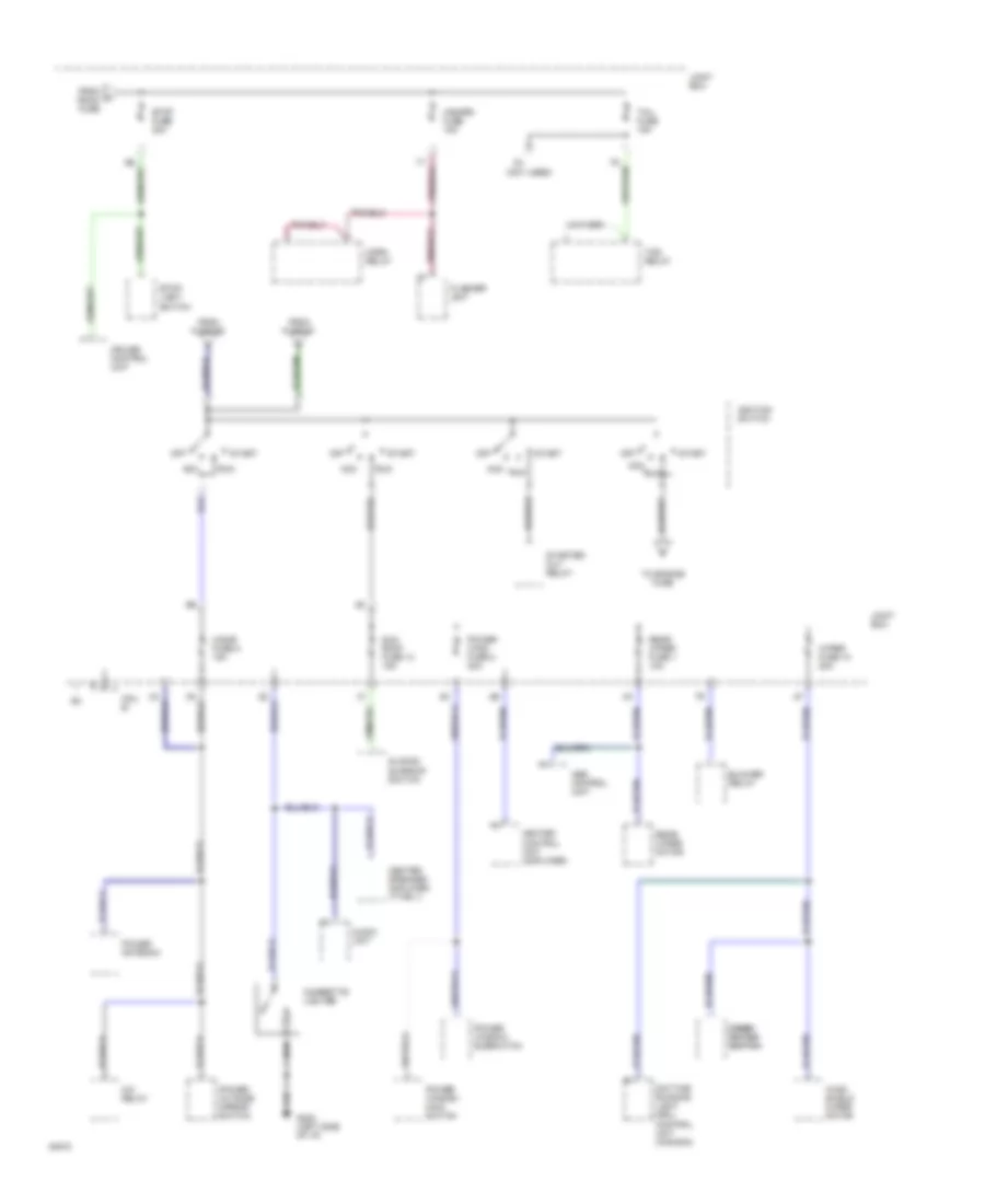 Power Distribution Wiring Diagram (2 of 3) for Mazda RX-7 1994