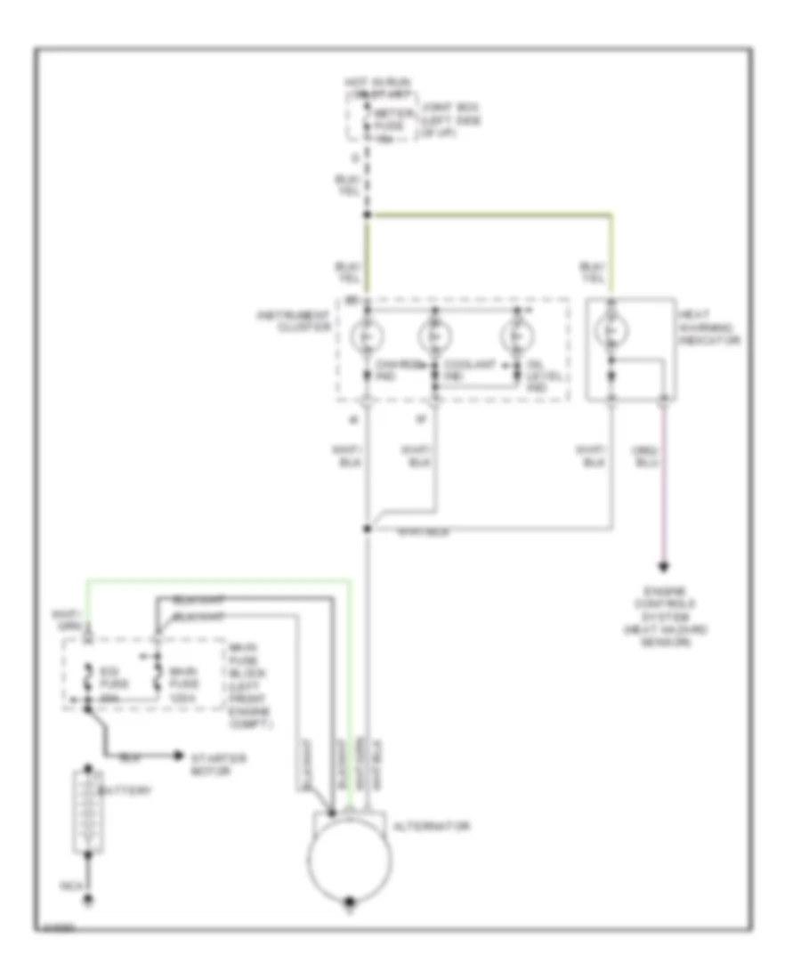 Charging Wiring Diagram for Mazda RX 7 1994