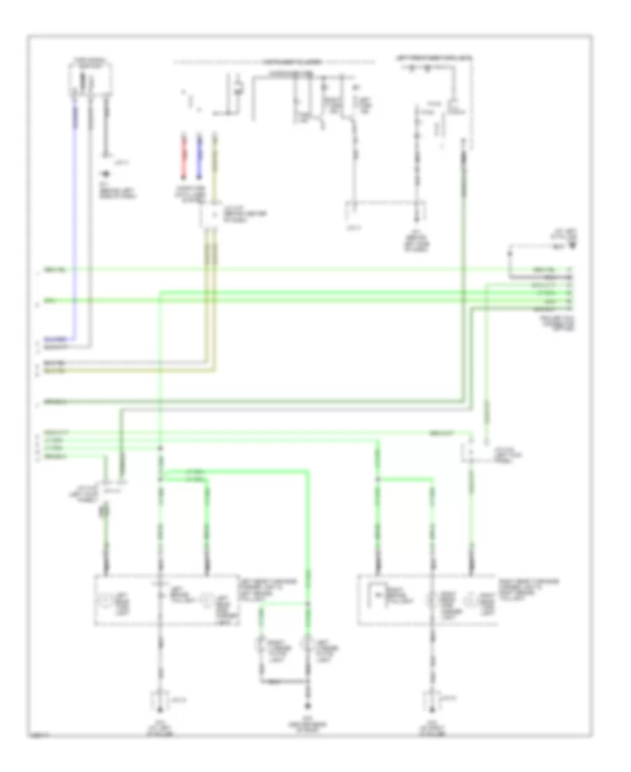 Exterior Lamps Wiring Diagram 2 of 2 for Mazda CX 9 Grand Touring 2010