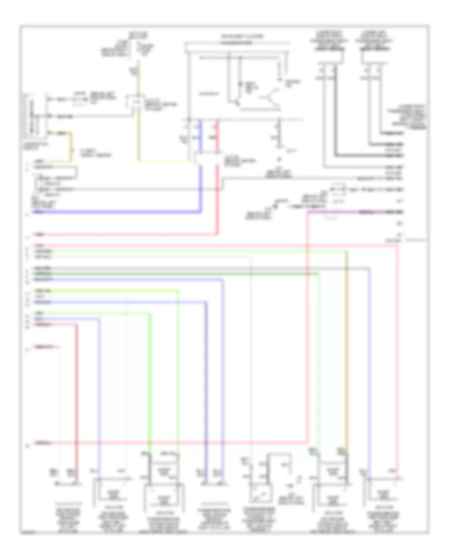 Supplemental Restraints Wiring Diagram 2 of 2 for Mazda CX 9 Grand Touring 2010
