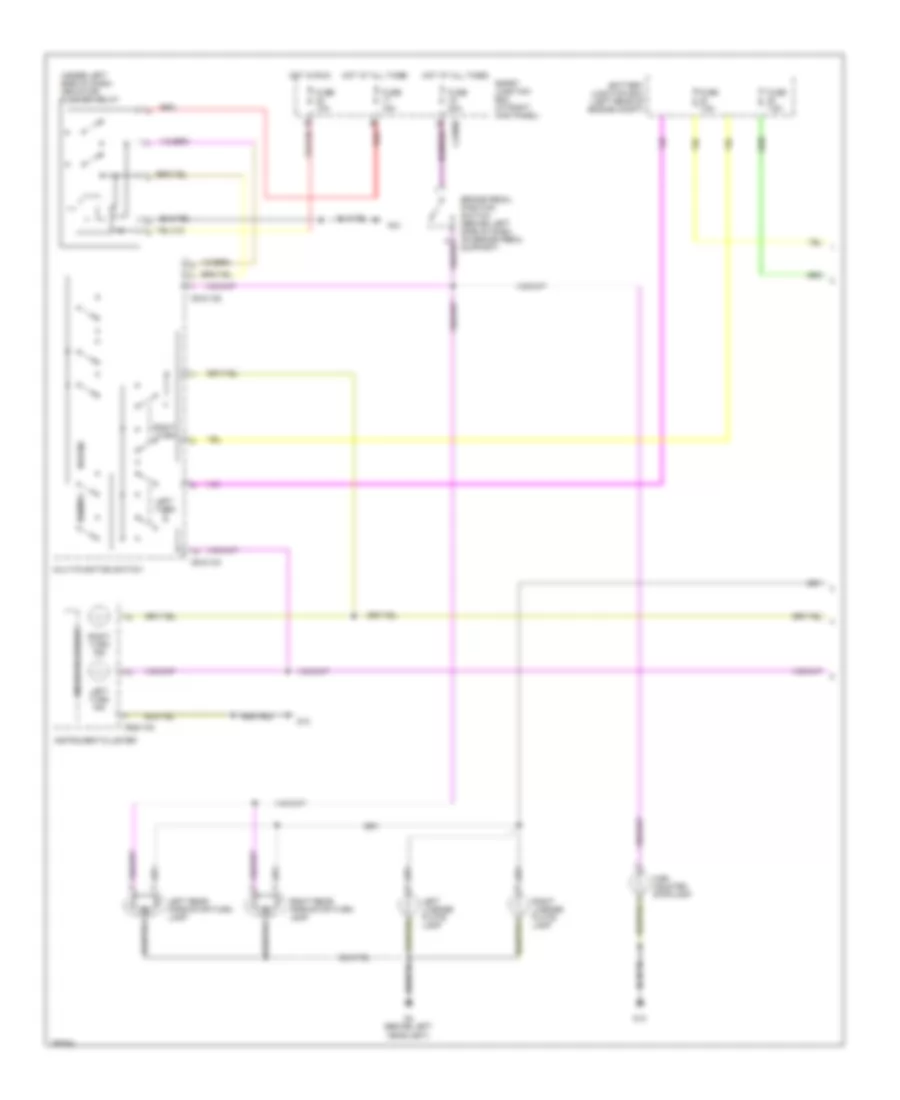 Exterior Lamps Wiring Diagram (1 of 2) for Mazda B2300 2009