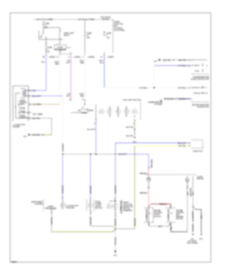 Instrument Illumination Wiring Diagram for Mazda B2009 2300