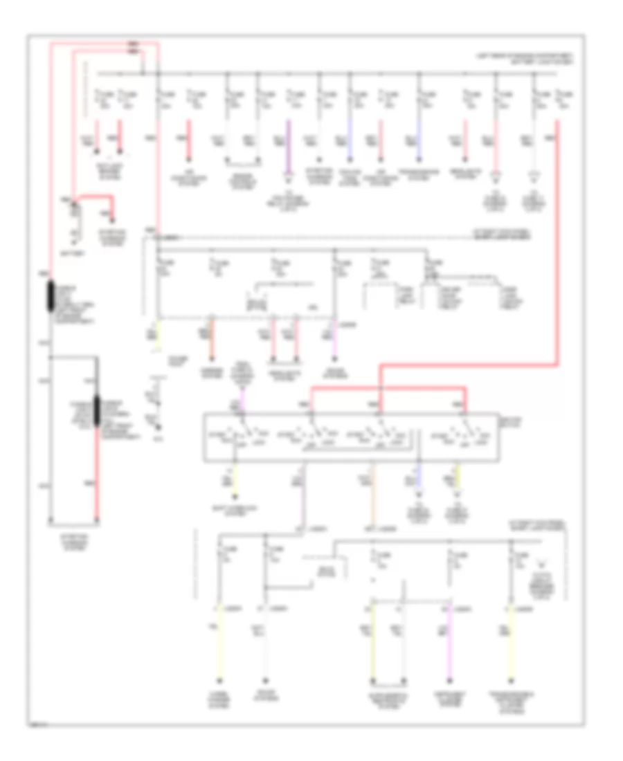 Power Distribution Wiring Diagram 1 of 2 for Mazda B2009 2300