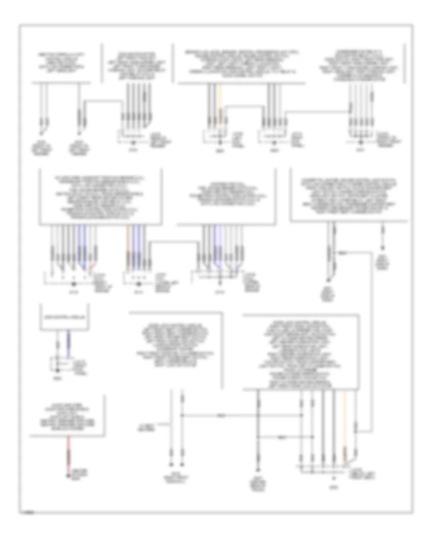 Ground Distribution Wiring Diagram for Mazda Millenia P 2001