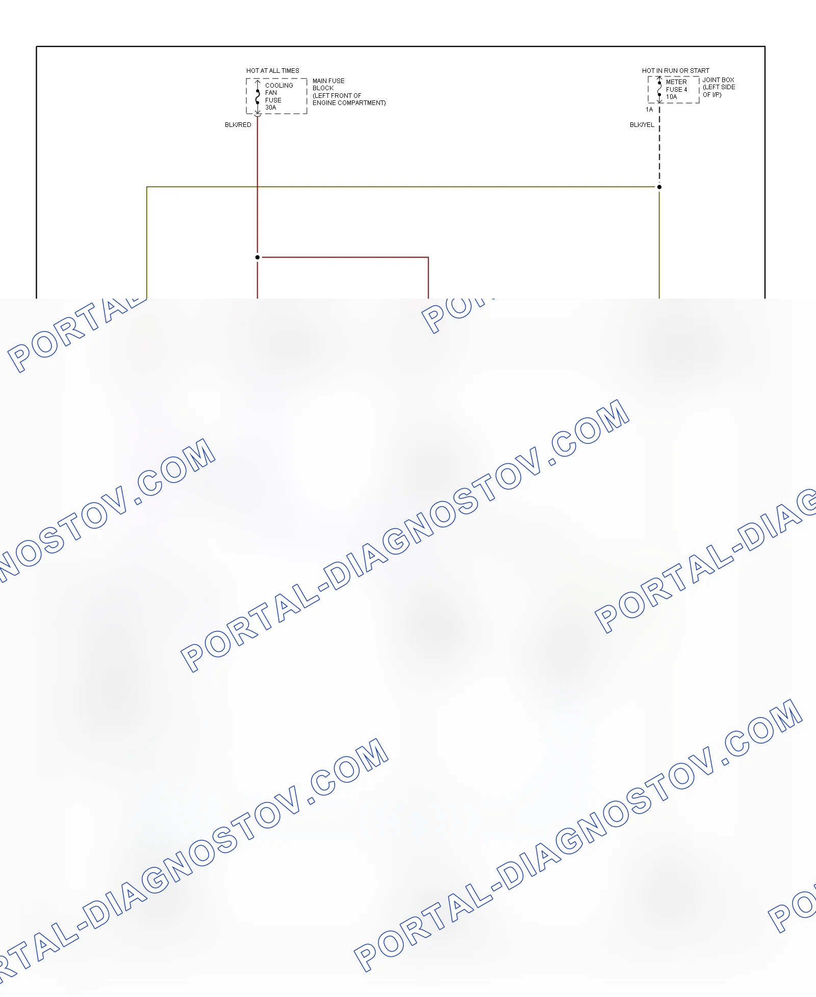 Cooling Fan Wiring Diagram A T for Mazda MX 6 LX 1990