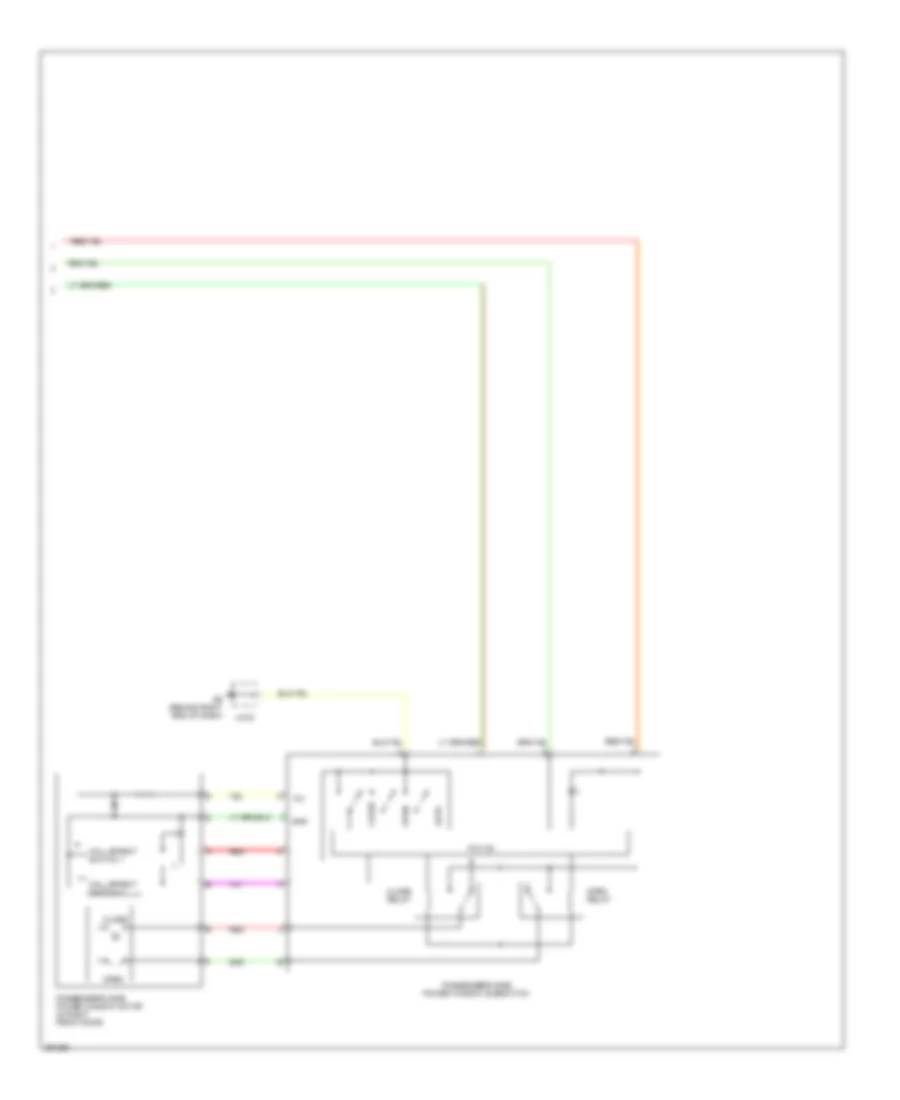 Power Windows Wiring Diagram 2 of 2 for Mazda 6 i Grand Touring 2008