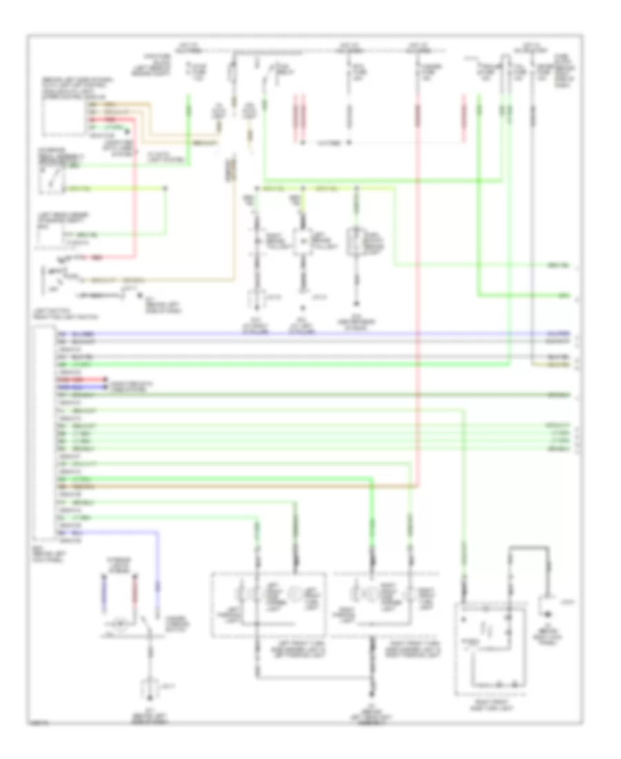 Exterior Lamps Wiring Diagram (1 of 2) for Mazda CX-9 Sport 2010