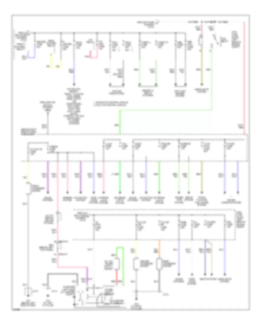 Power Distribution Wiring Diagram (2 of 2) for Mazda CX-9 Sport 2010