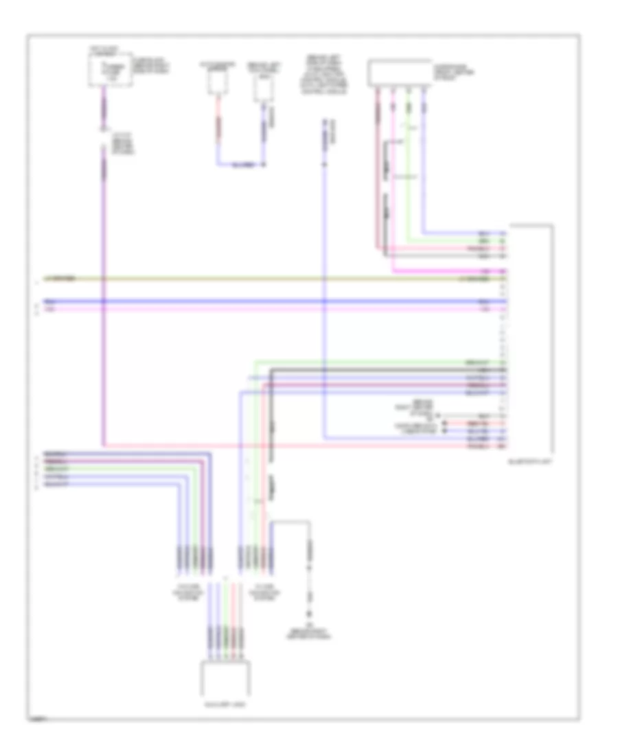 Radio Wiring Diagram, without Bose (2 of 2) for Mazda CX-9 Sport 2010