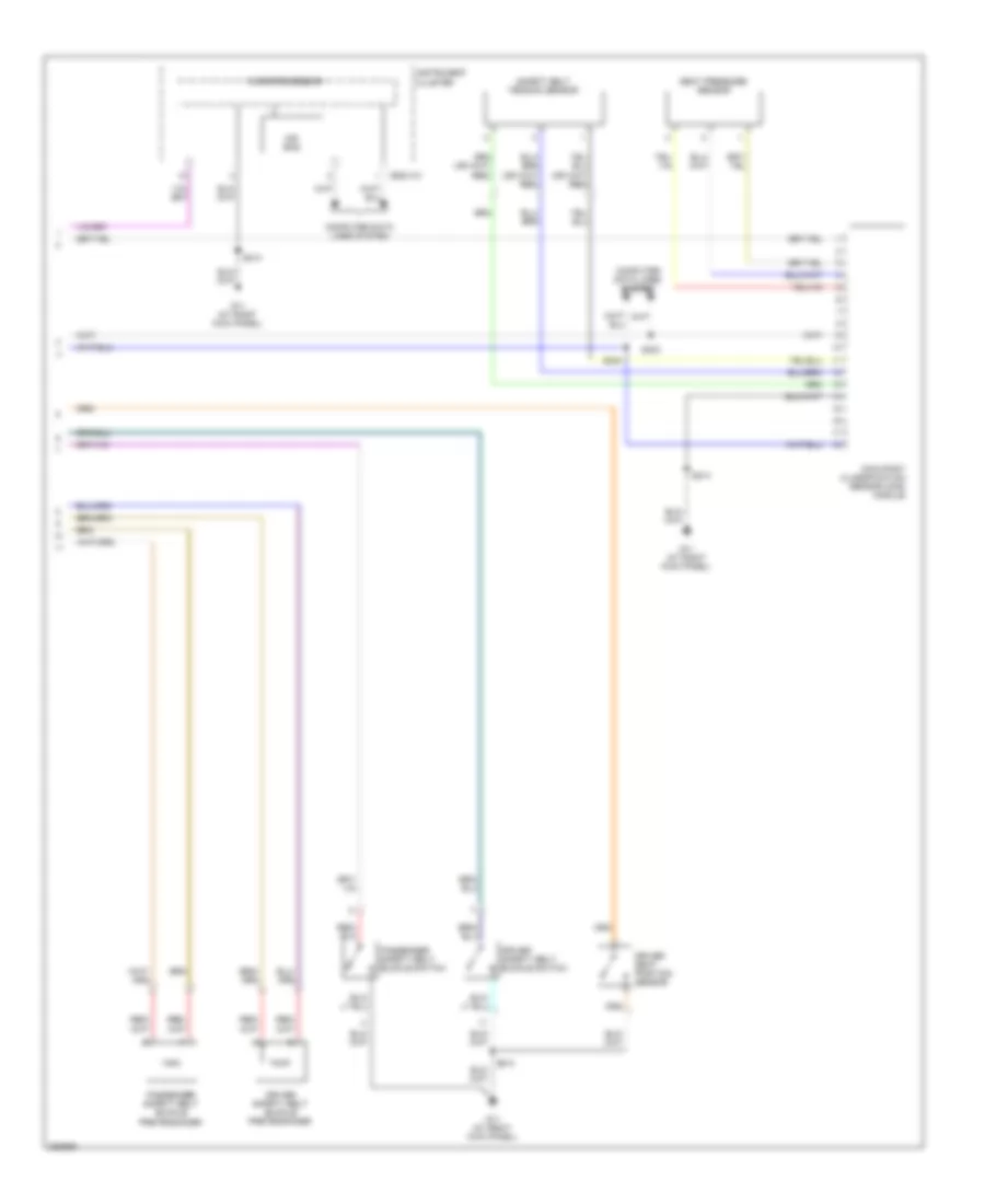 Supplemental Restraints Wiring Diagram 2 of 2 for Mazda B2009 4000