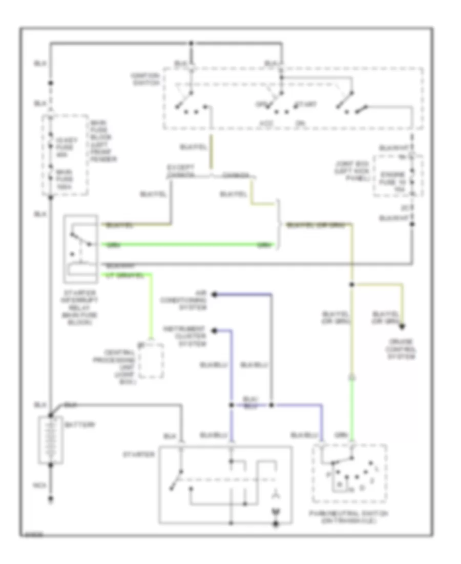 2 0L Starting Wiring Diagram A T for Mazda 626 ES 1995