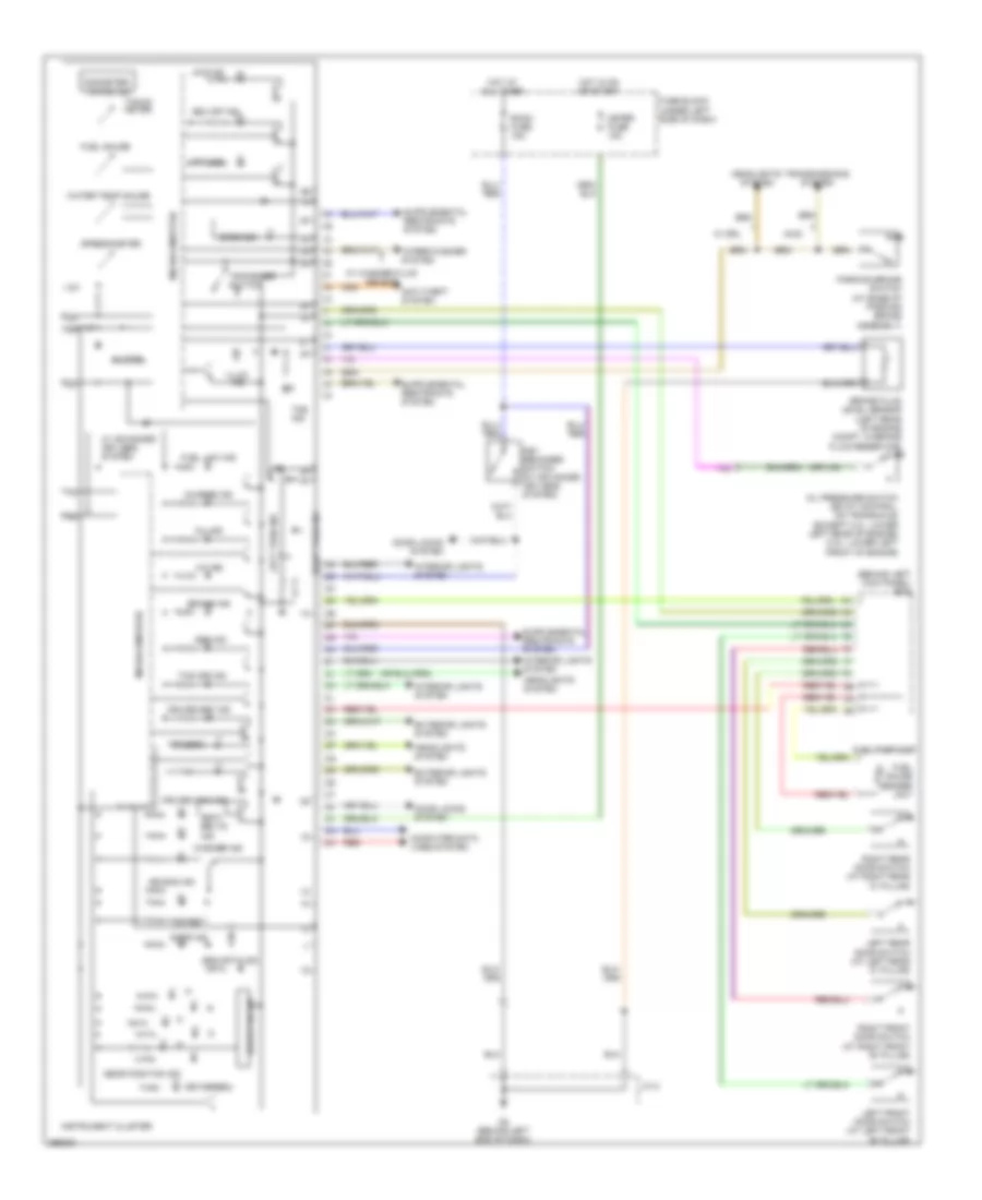 Instrument Cluster Wiring Diagram for Mazda 6 i Sport 2008