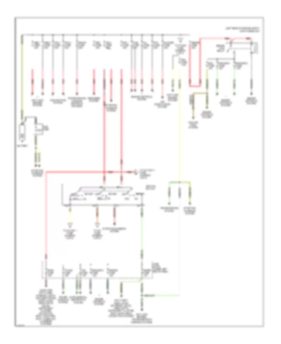 Power Distribution Wiring Diagram 1 of 2 for Mazda CX 7 Grand Touring 2009