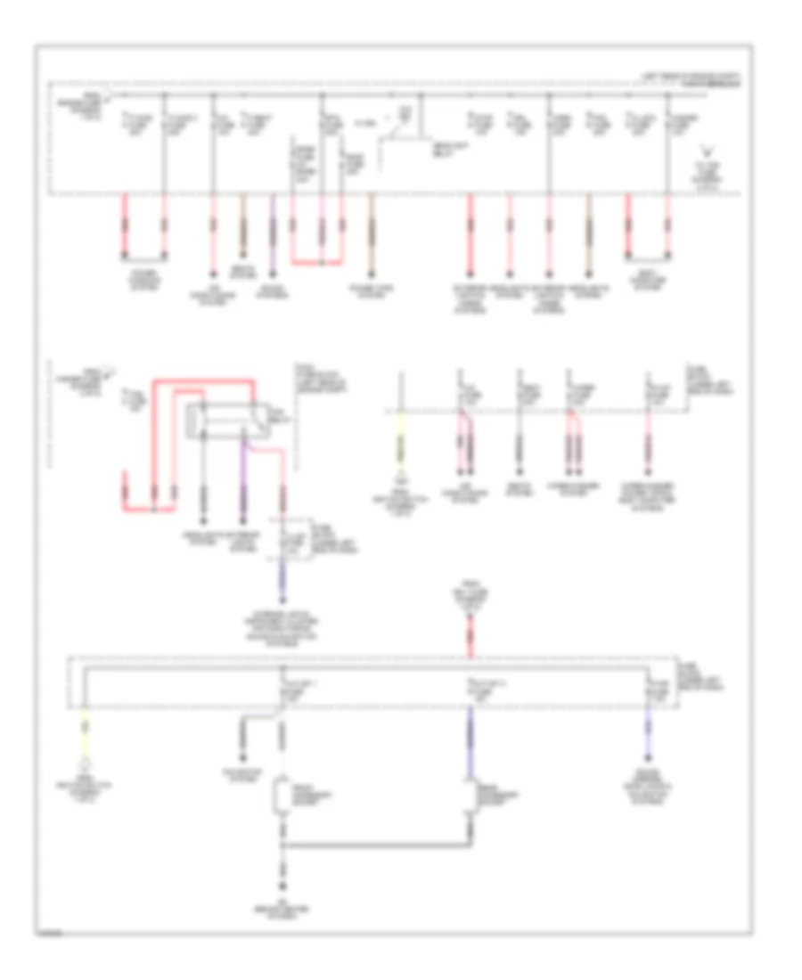 Power Distribution Wiring Diagram 2 of 2 for Mazda CX 7 Grand Touring 2009