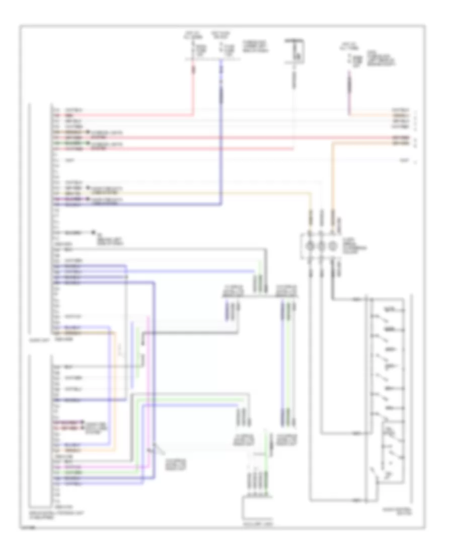 Radio Wiring Diagram, with Bose without Navigation (1 of 2) for Mazda CX-7 Grand Touring 2009