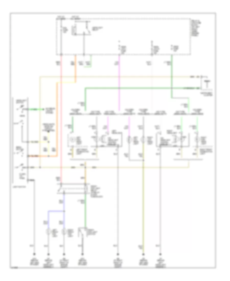 Headlamp Control Wiring Diagram, without DRL for Mazda RX-8 Shinka 2005