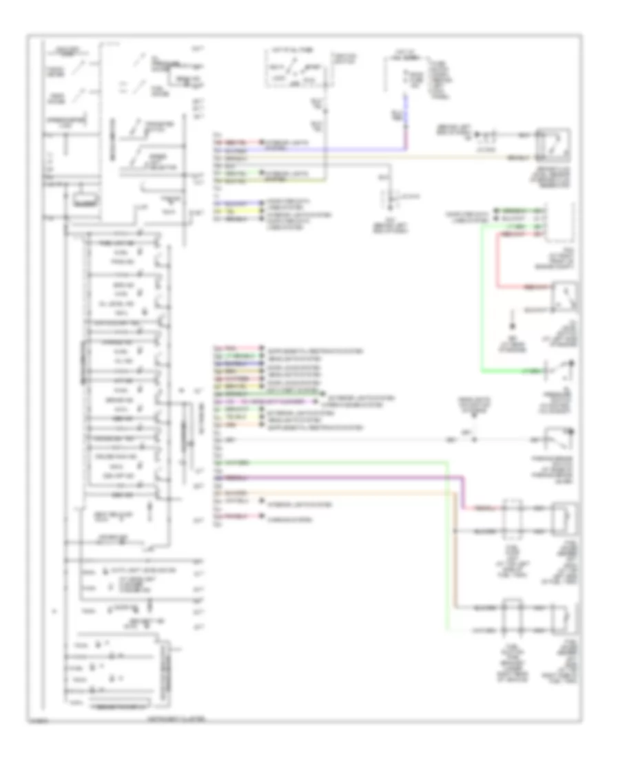 Instrument Cluster Wiring Diagram for Mazda RX-8 Shinka 2005
