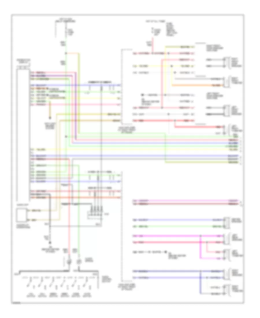 Radio Wiring Diagram with Bose with Navigation 1 of 2 for Mazda RX 8 Shinka 2005