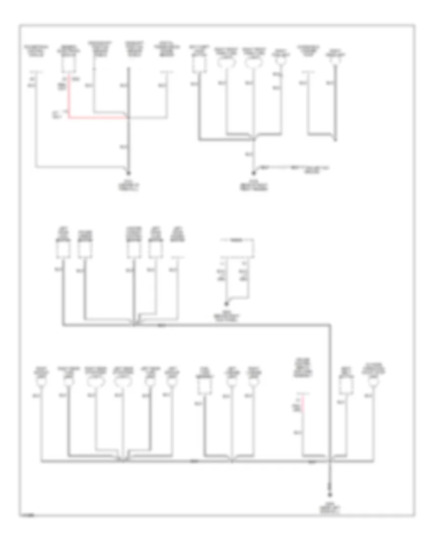 Ground Distribution Wiring Diagram 2 of 2 for Mazda BSX 1998 2500