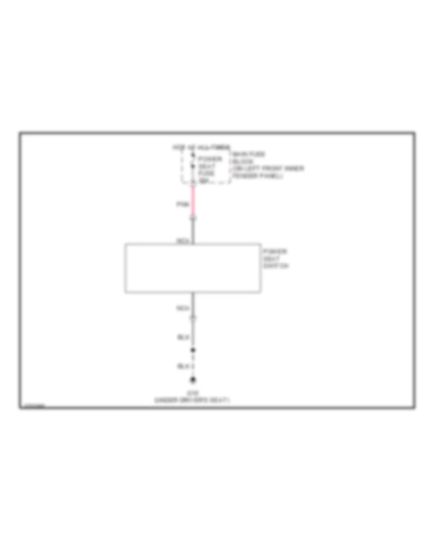 Power Seat Wiring Diagram for Mazda 6 i Touring 2008