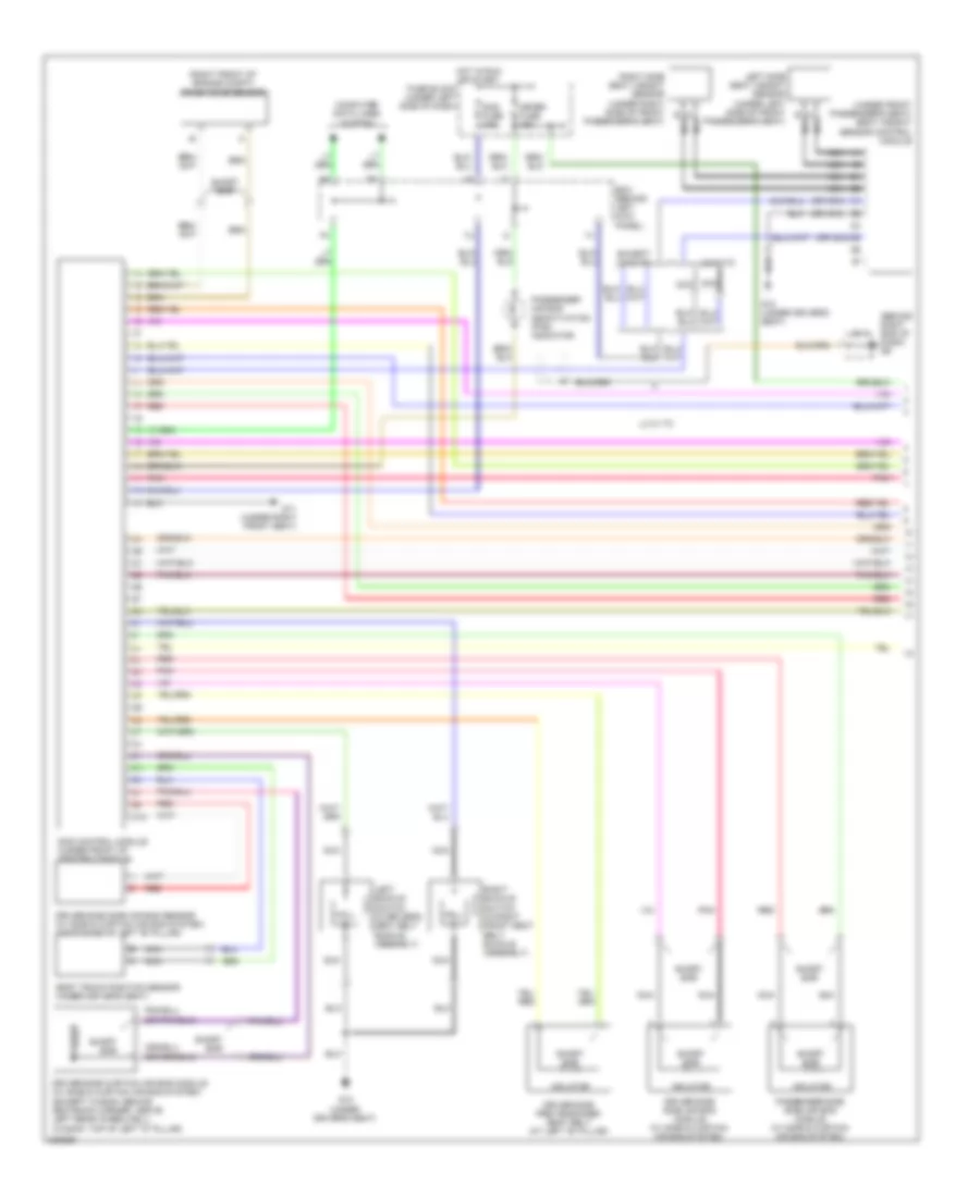 Supplemental Restraints Wiring Diagram 1 of 2 for Mazda 6 i Touring 2008