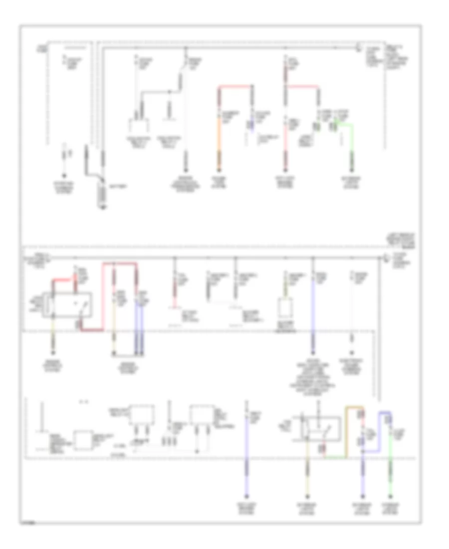 Power Distribution Wiring Diagram 1 of 2 for Mazda 5 Sport 2012