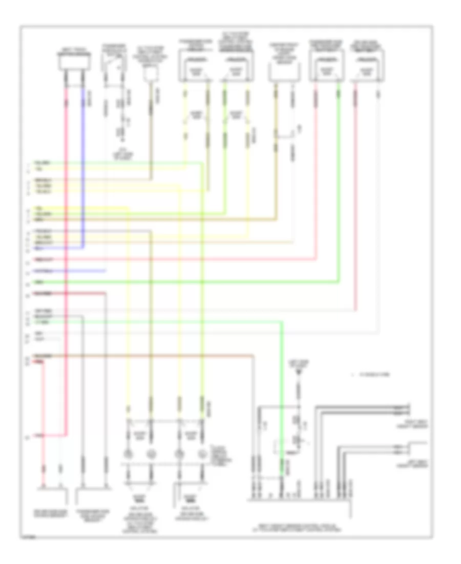Supplemental Restraints Wiring Diagram (2 of 2) for Mazda 5 Sport 2012
