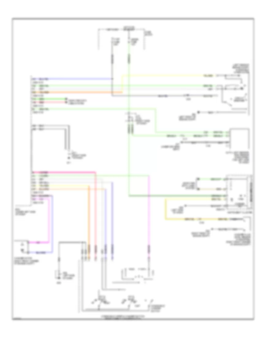 Электросхема передних стеклоочистителей дворников и омывателя лобового стекла, С Авто Система Дворника для Mazda 5 Sport 2012