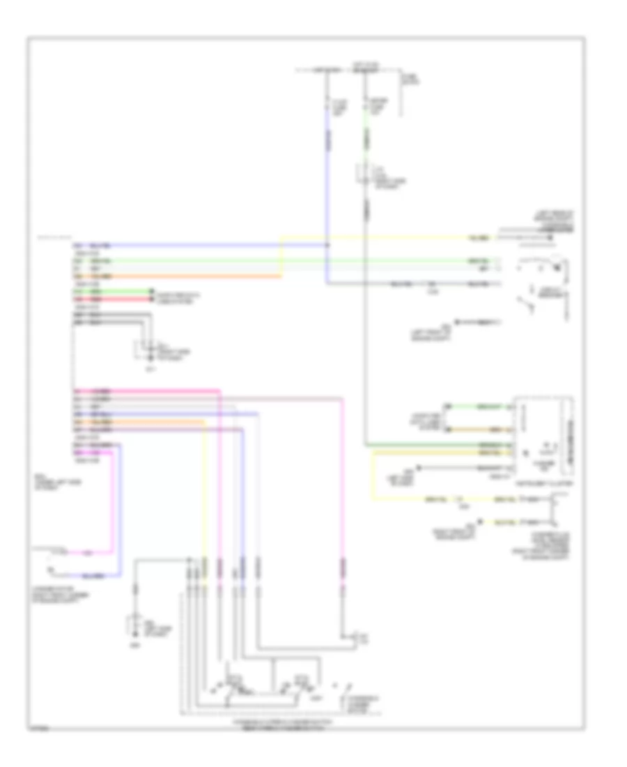 Электросхема передних стеклоочистителей дворников и омывателя лобового стекла, без Авто Система Дворника для Mazda 5 Sport 2012