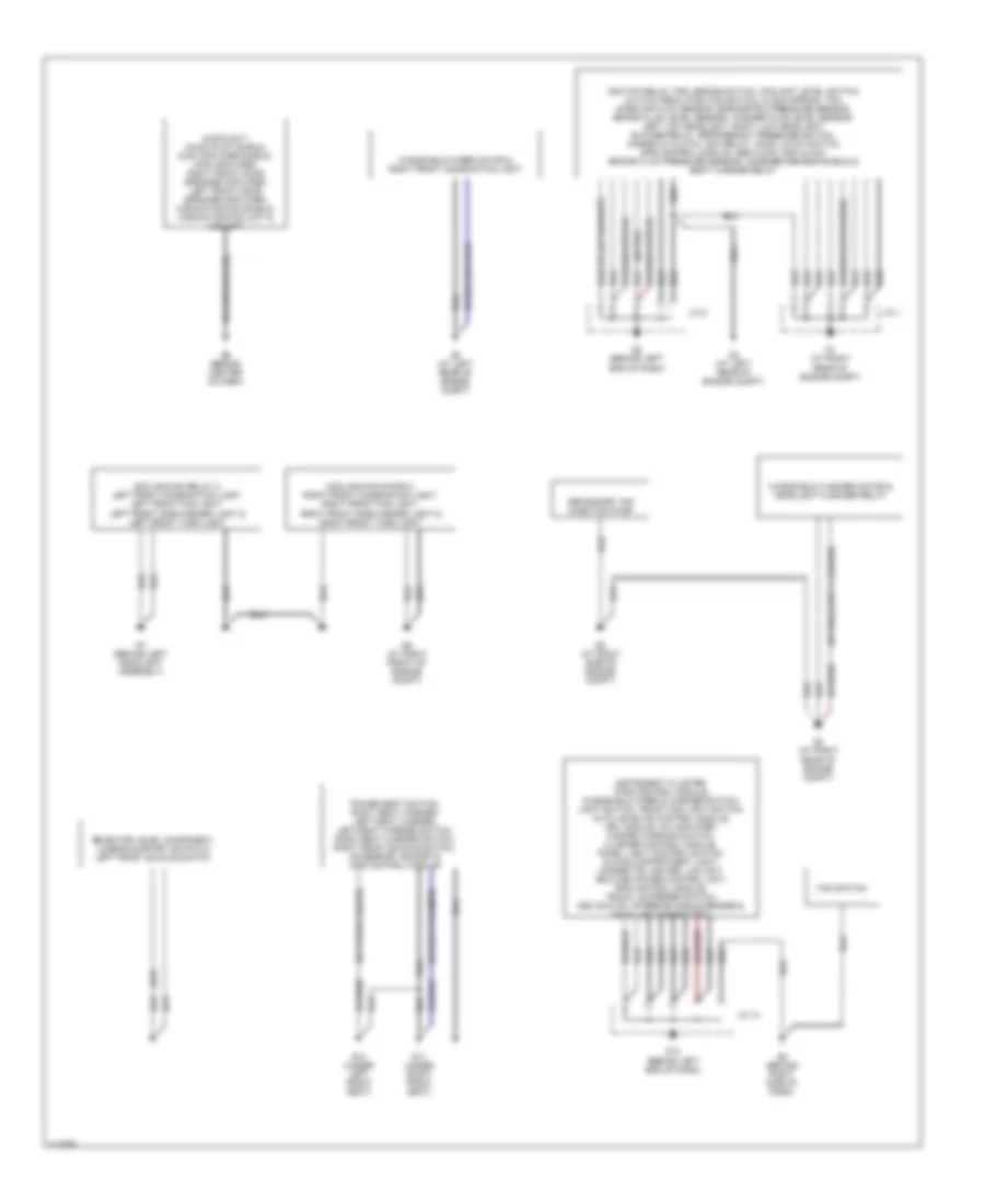 Ground Distribution Wiring Diagram 1 of 2 for Mazda RX 8 Sport 2005