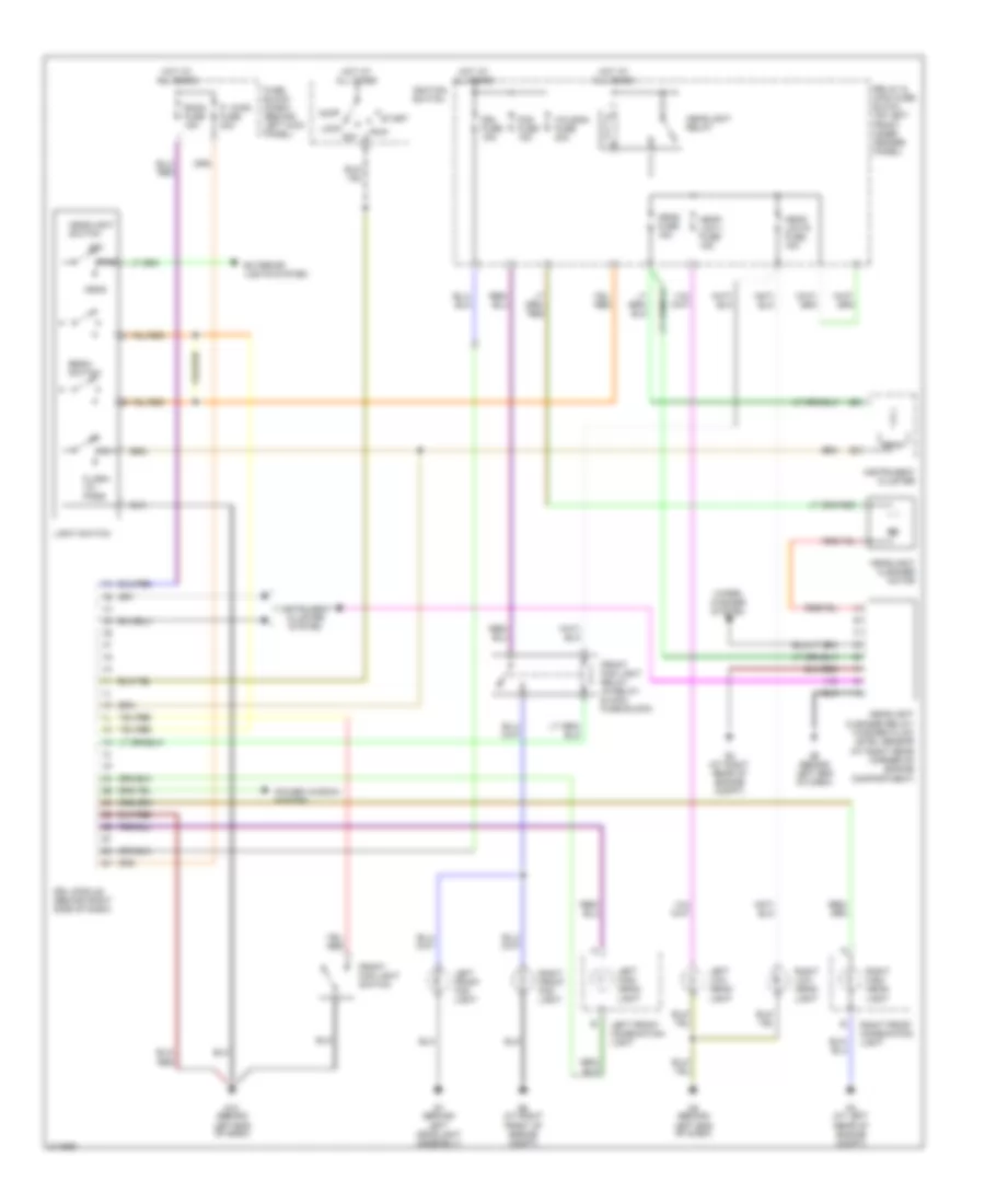 Headlamp Control Wiring Diagram, with DRL, without HID for Mazda RX-8 Sport 2005