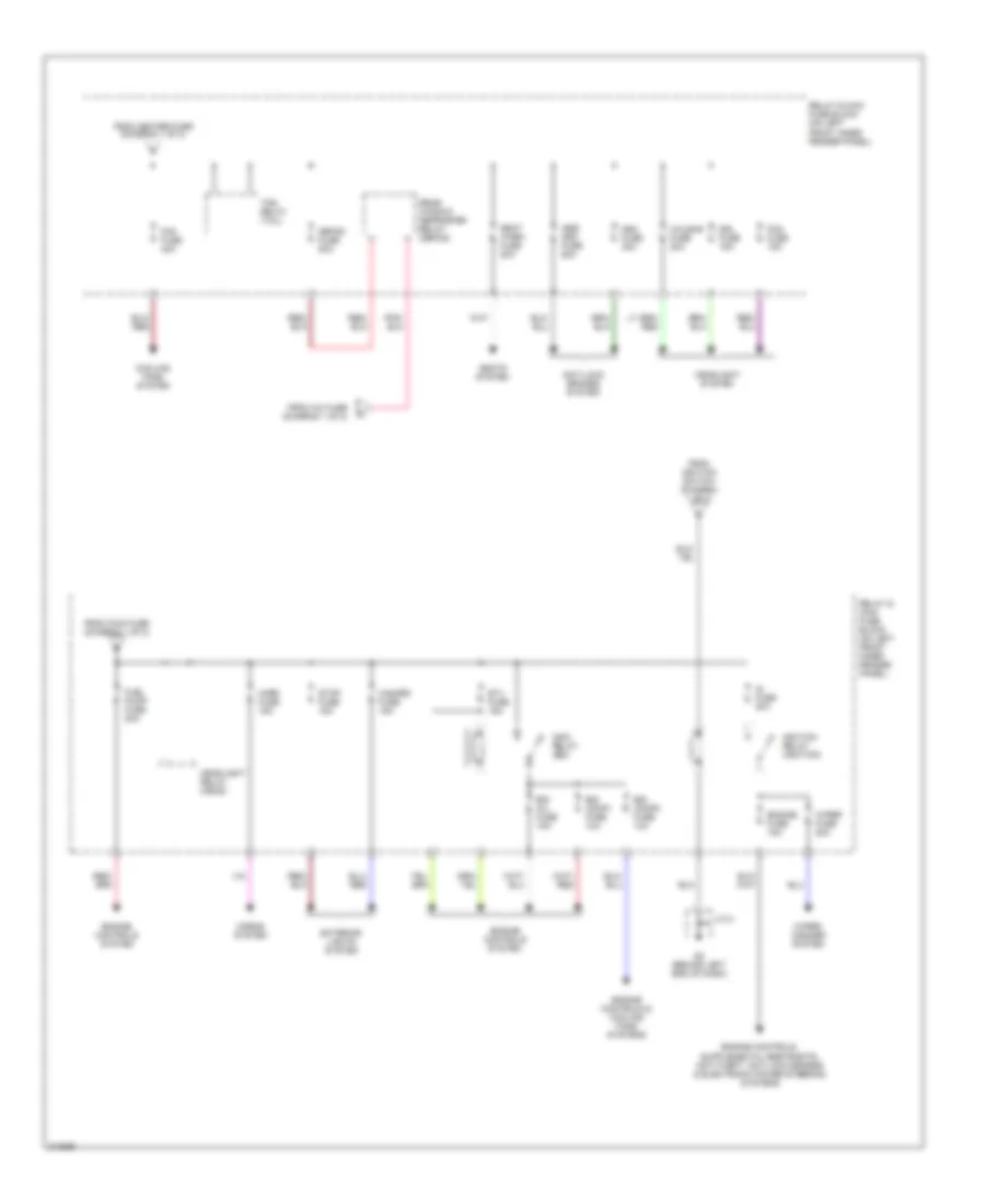 Power Distribution Wiring Diagram (2 of 2) for Mazda RX-8 Sport 2005