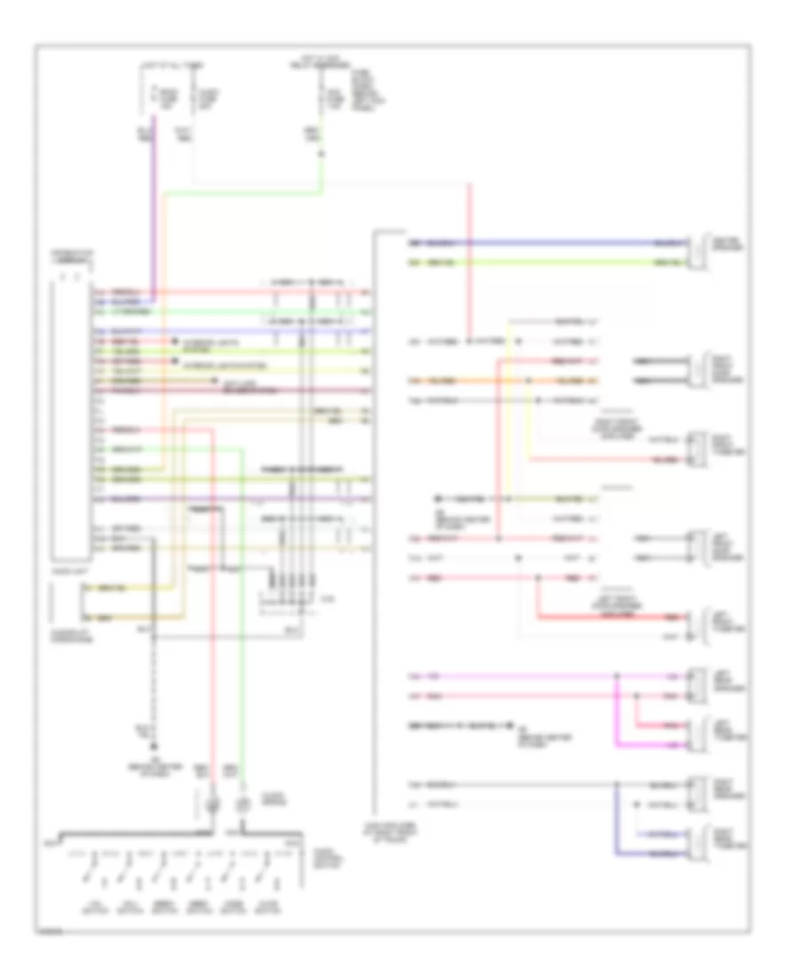 Radio Wiring Diagram, with Bose for Mazda RX-8 Sport 2005