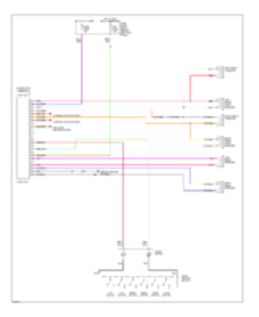 Radio Wiring Diagram, without BOSE for Mazda RX-8 Sport 2005