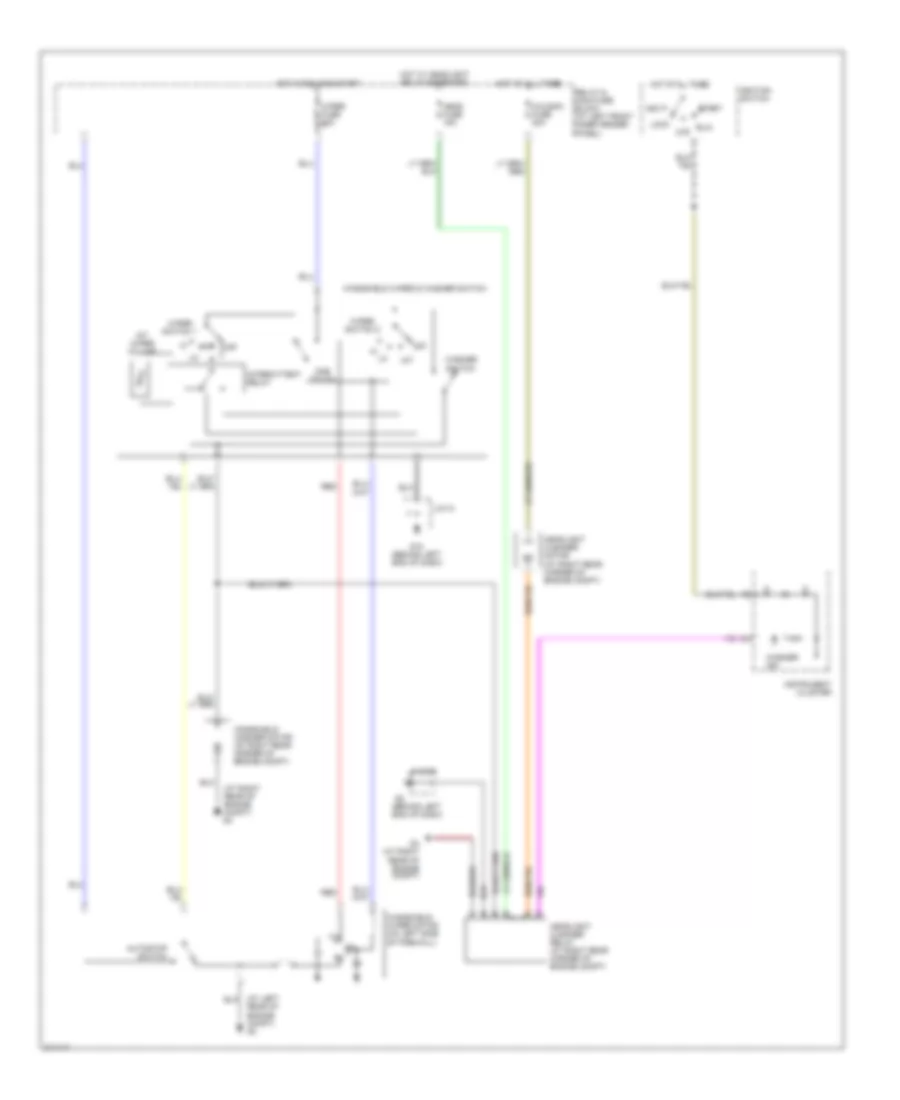 Электросхема стеклоочистителя, дворников и омывателя для Mazda RX-8 Sport 2005