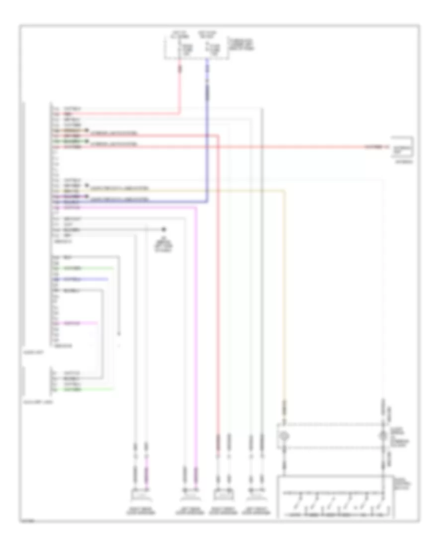 Radio Wiring Diagram with Base for Mazda CX 7 Touring 2009