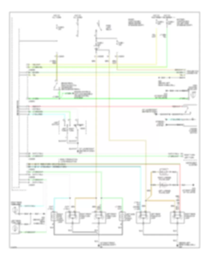 Exterior Lamps Wiring Diagram for Mazda Tribute i 2005