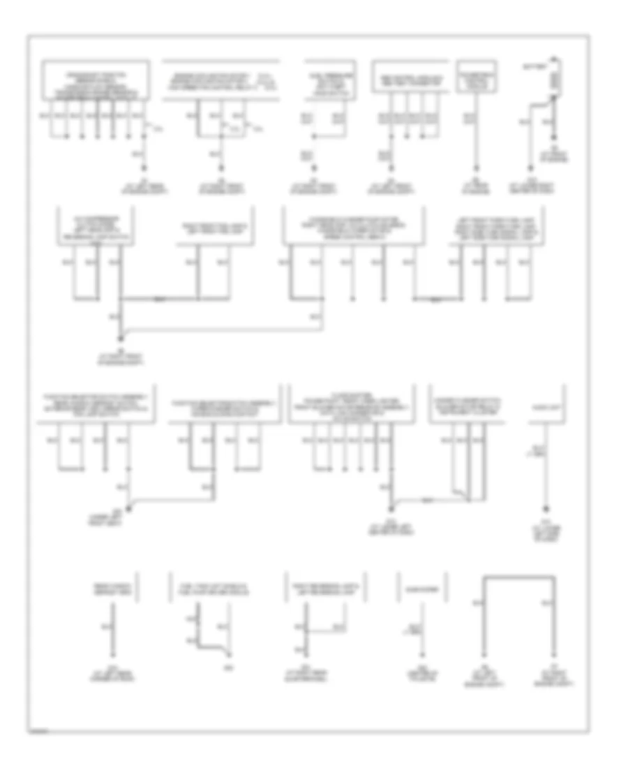 Ground Distribution Wiring Diagram 1 of 2 for Mazda Tribute i 2005