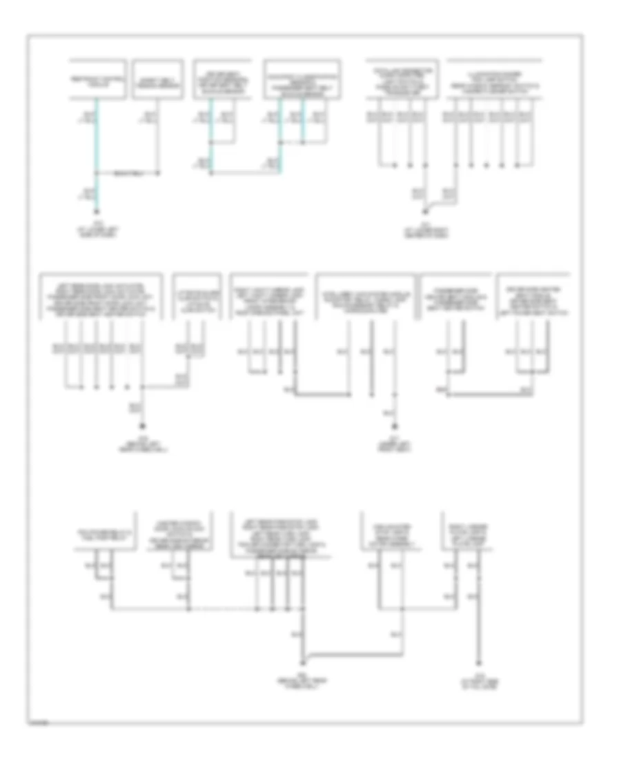 Ground Distribution Wiring Diagram (2 of 2) for Mazda Tribute i 2005
