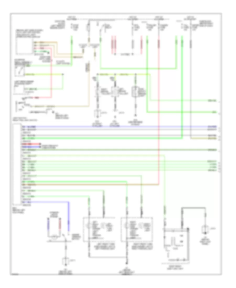 Exterior Lamps Wiring Diagram 1 of 2 for Mazda CX 9 Grand Touring 2009